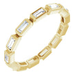 14K Yellow Gold 3/8 CTW Natural Diamond Eternity Band Size 5.5