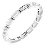 Platinum 1/2 CTW Natural Diamond Eternity Band Size 8