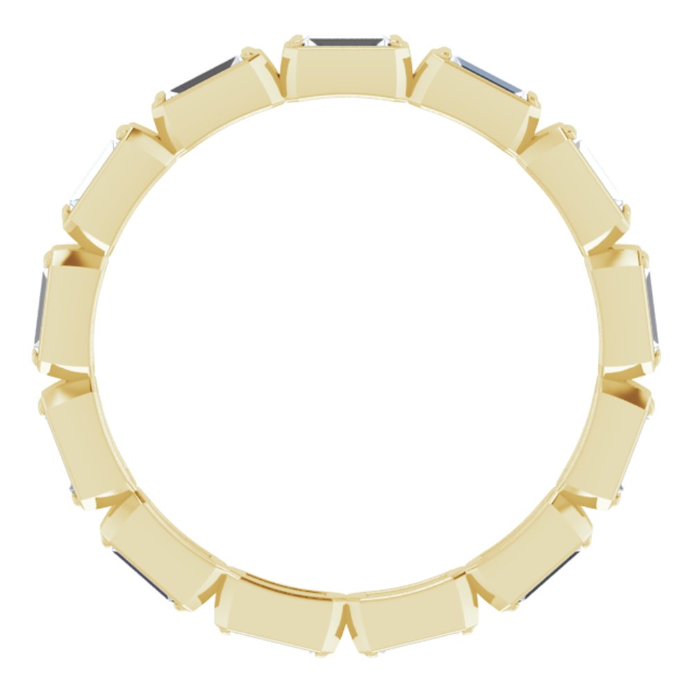 14K Yellow Gold 3/8 CTW Natural Diamond Eternity Band Size 5.5