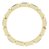 14K Yellow Gold 3/8 CTW Natural Diamond Eternity Band Size 5.5