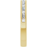 14K Yellow 3/8 CTW Natural Diamond Channel Set Anniversary Band