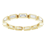 14K Yellow Gold 3/8 CTW Natural Diamond Eternity Band Size 5.5