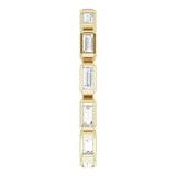 14K Yellow Gold 3/8 CTW Natural Diamond Eternity Band Size 5.5
