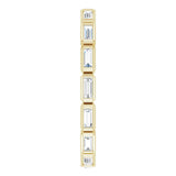 14K Yellow Gold 3/8 CTW Natural Diamond Eternity Band Size 5