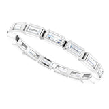 14K White Gold 1/2 CTW Natural Diamond Eternity Band Size 6.5