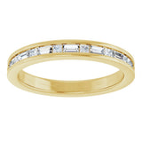 14K Yellow 3/8 CTW Lab-Grown Diamond Channel Set Anniversary Band