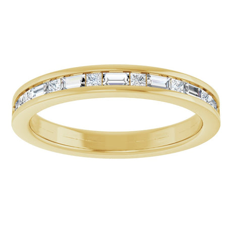 14K Yellow 3/8 CTW Lab-Grown Diamond Channel Set Anniversary Band