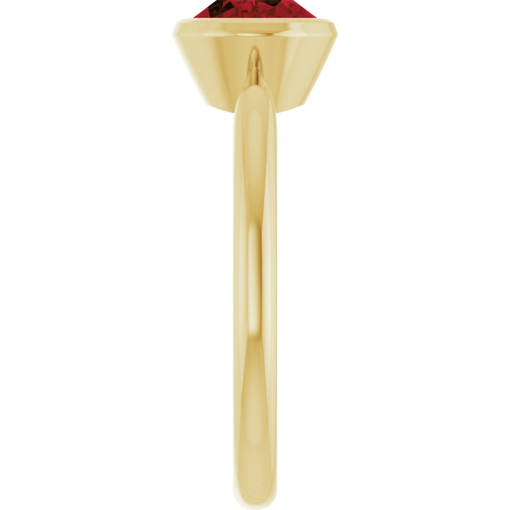 14K Yellow Gold Natural Mozambique Garnet Ring