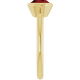 14K Yellow Gold Natural Mozambique Garnet Ring