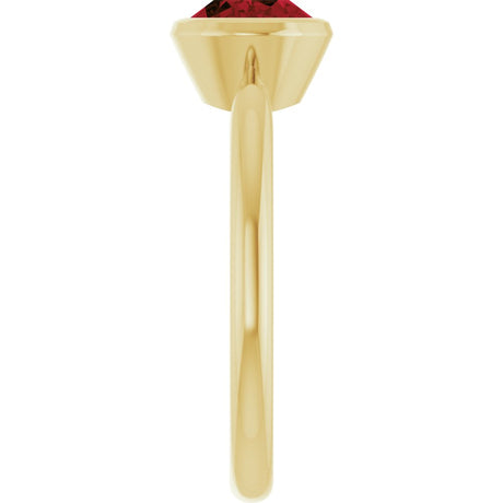14K Yellow Gold Natural Mozambique Garnet Ring