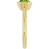 14K Yellow Gold Natural Peridot Ring