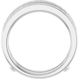 14K White 1/3 CTW Natural Diamond Ring Guard