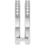 14K White 1/3 CTW Natural Diamond Ring Guard