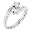 14K White Gold 1/2 CTW Natural Diamond Ring