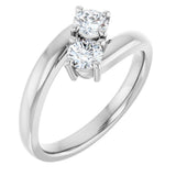 14K White Gold 1/2 CTW Natural Diamond Ring