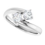 14K White Gold 1/2 CTW Natural Diamond Ring