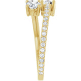 14K Yellow 7/8 CTW Lab-Grown Diamond Ring