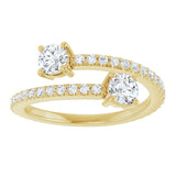 14K Yellow 7/8 CTW Lab-Grown Diamond Ring