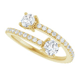 14K Yellow 7/8 CTW Lab-Grown Diamond Ring