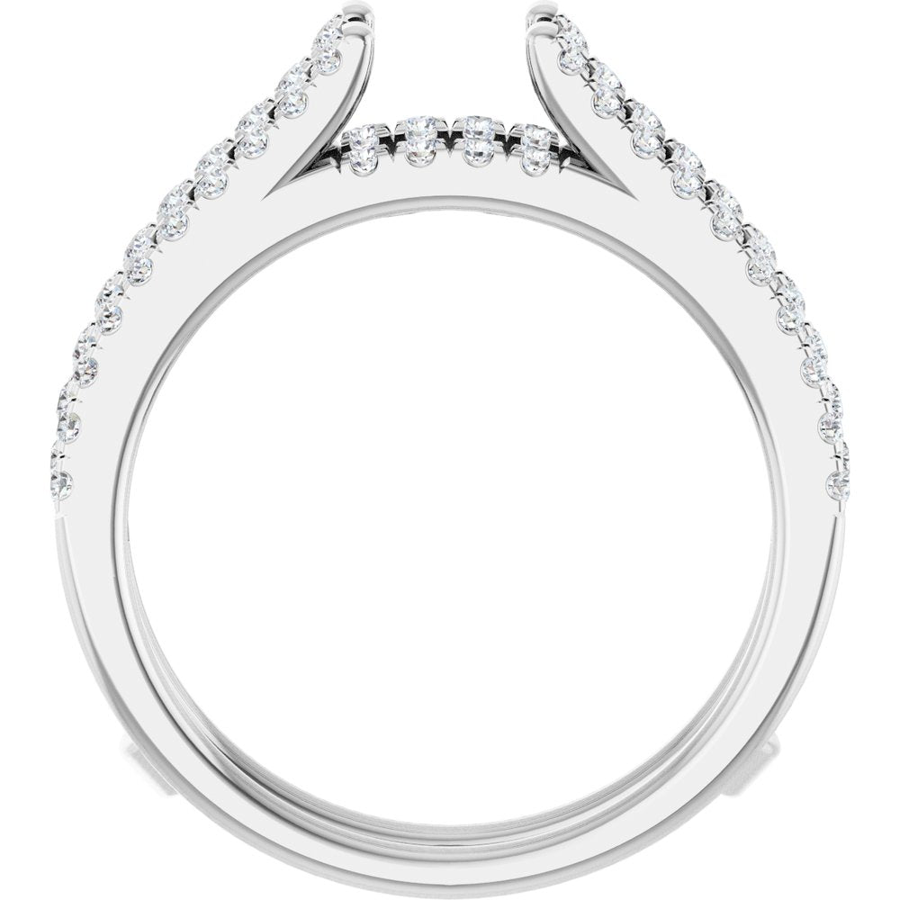 14K White Gold 1/2 CTW Lab-Grown Diamond Ring Gurad