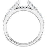 14K White Gold 1/2 CTW Lab-Grown Diamond Ring Gurad