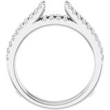 14K White 1/2 CTW Lab-Grown Diamond Ring Gurad