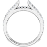 14K White 1/2 CTW Lab-Grown Diamond Ring Gurad