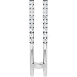 14K White Gold 1/2 CTW Natural Diamond Ring Guard