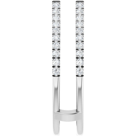 14K White Gold 1/2 CTW Lab-Grown Diamond Ring Gurad