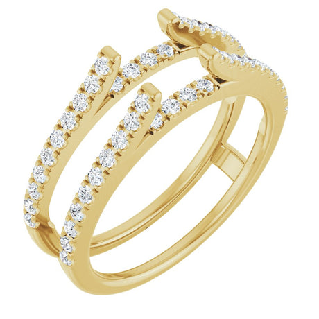 14K Yellow Gold 1/2 CTW Lab-Grown Diamond Ring Gurad