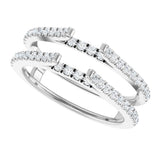 14K White Gold 1/2 CTW Lab-Grown Diamond Ring Gurad