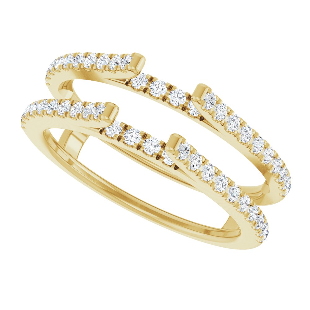 14K Yellow Gold 1/2 CTW Lab-Grown Diamond Ring Gurad