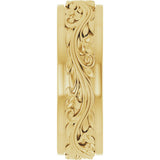 14K Yellow 7 mm Sculptural Band