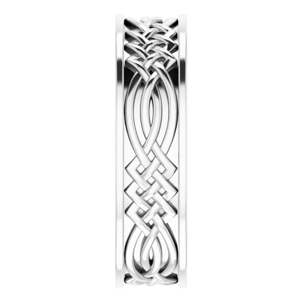 Platinum 6 mm Celtic-Inspired Band Size 8.5