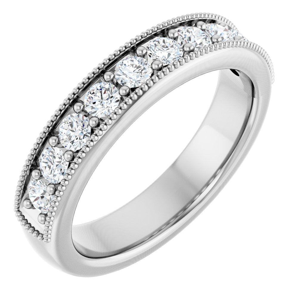 14K White Gold 5/8 CTW Lab-Grown Diamond Anniversary Band