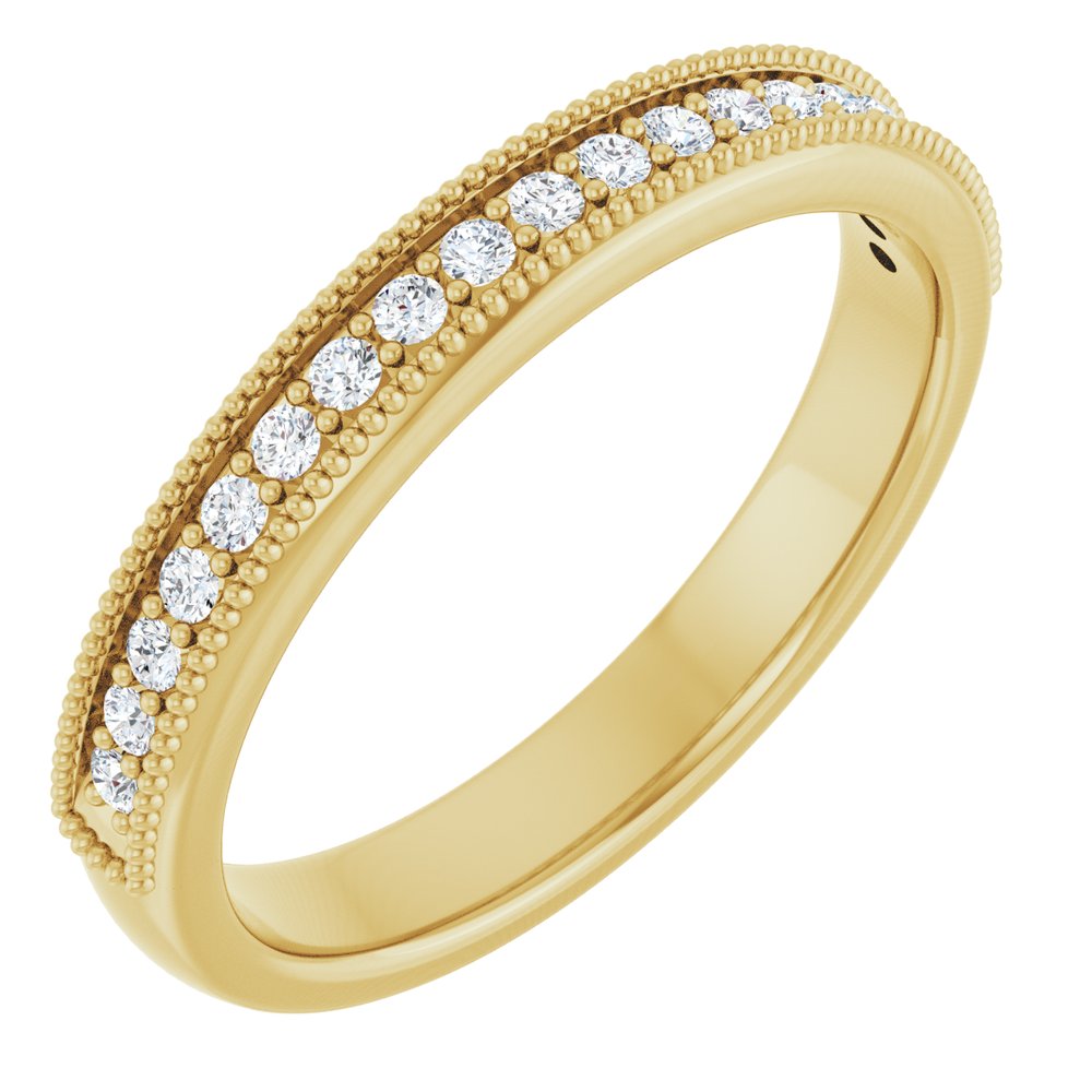 14K Yellow Gold 1/5 CTW Lab-Grown Diamond Anniversary Band