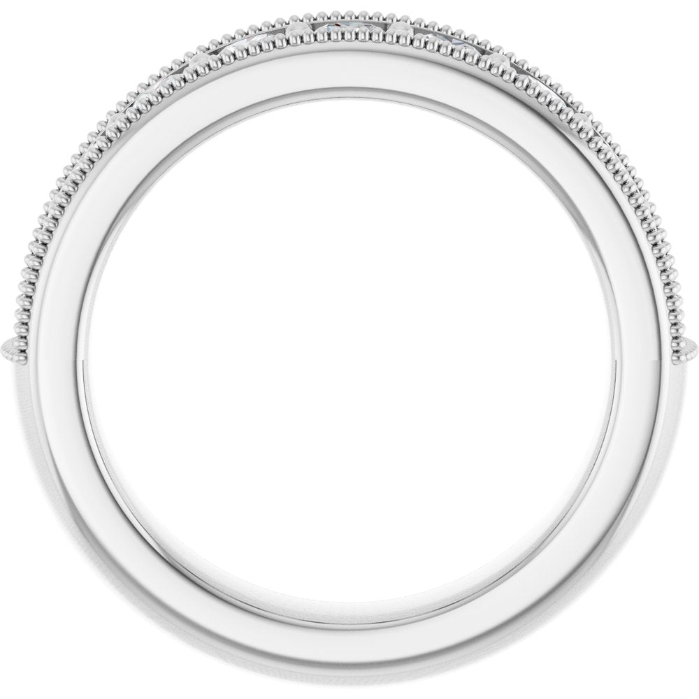 14K White 3/4 CTW Lab-Grown Diamond Anniversary Band