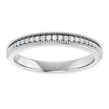 14K White Gold 1/3 CTW Natual Diamond Anniversary Band