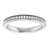 14K White Gold 1/10 CTW Natural Diamond Anniversary Band