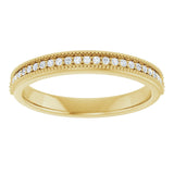 14K Yellow Gold 1/10 CTW Natural Diamond Anniversary Band