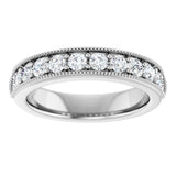 14K White 5/8 CTW Lab-Grown Diamond Anniversary Band