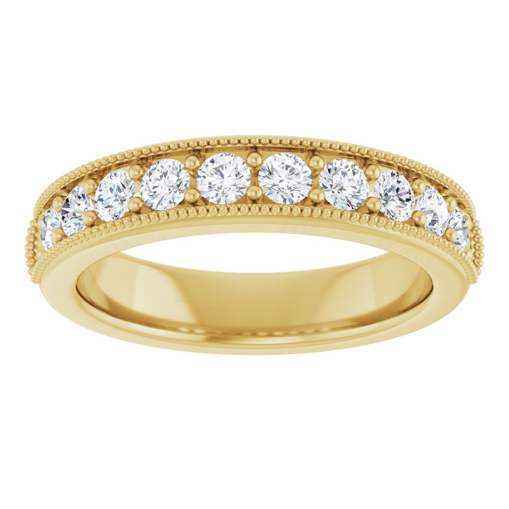 14K Yellow Gold 5/8 CTW Lab-Grown Diamond Anniversary Band
