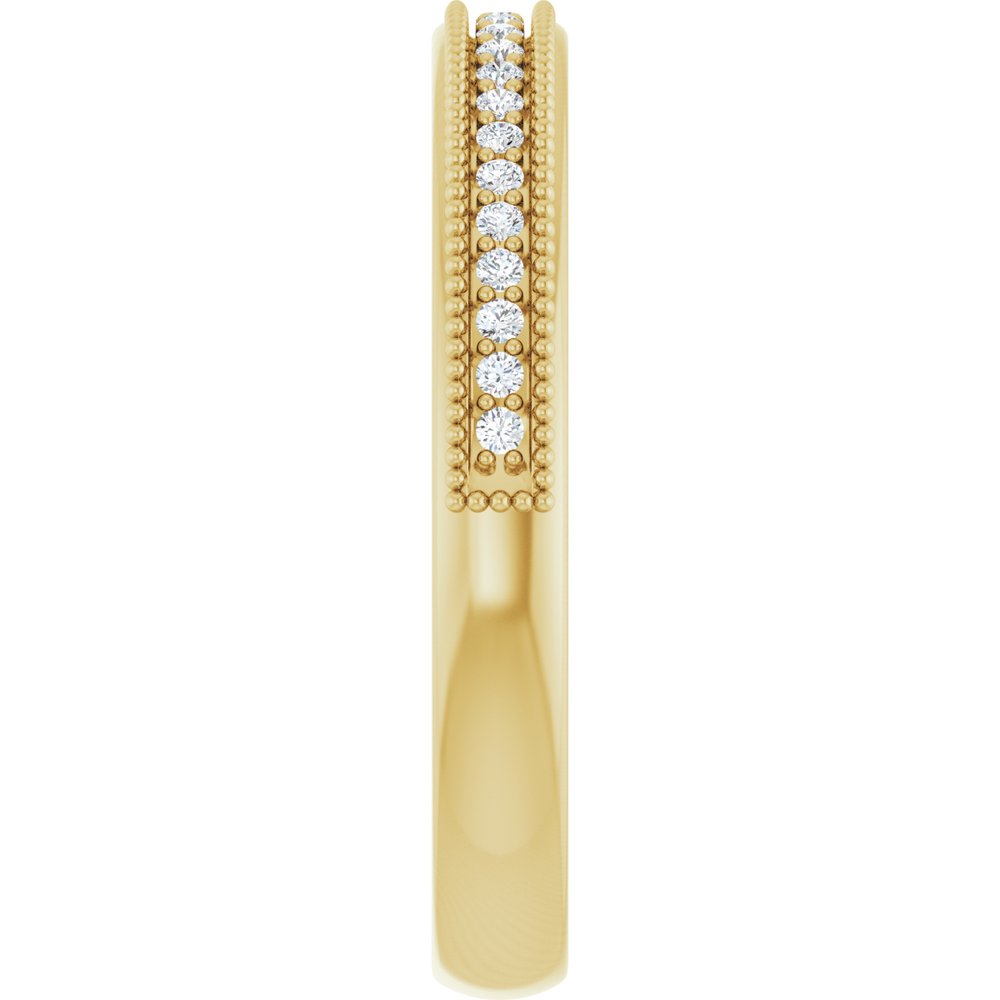 14K Yellow Gold 1/5 CTW Lab-Grown Diamond Anniversary Band