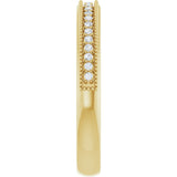 14K Yellow Gold 1/5 CTW Lab-Grown Diamond Anniversary Band