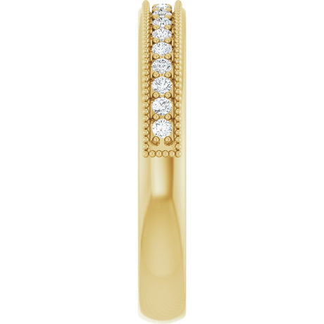 14K Yellow Gold 1/5 CTW Lab-Grown Diamond Anniversary Band