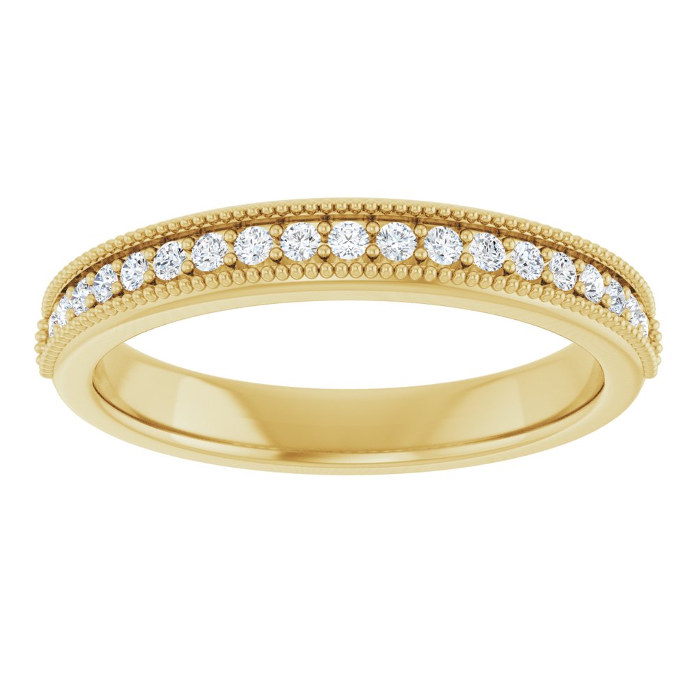 14K Yellow Gold 1/5 CTW Lab-Grown Diamond Anniversary Band