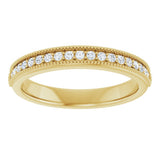 14K Yellow Gold 1/5 CTW Lab-Grown Diamond Anniversary Band
