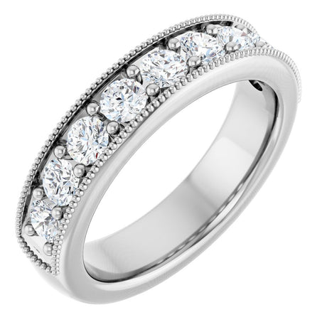 14K White 3/4 CTW Lab-Grown Diamond Anniversary Band