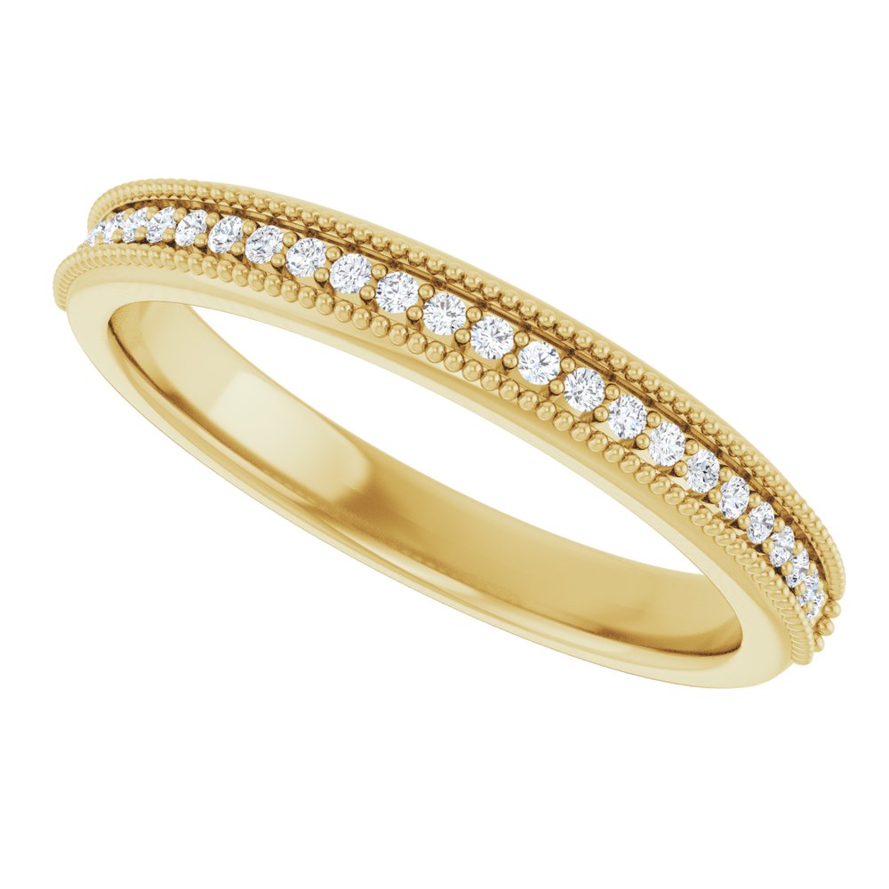 14K Yellow Gold 1/5 CTW Lab-Grown Diamond Anniversary Band