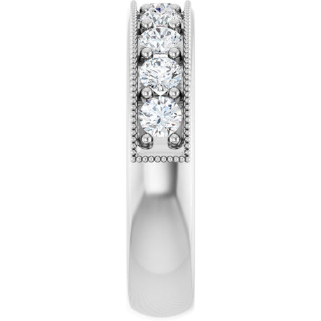 14K White Gold 3/4 CTW Lab-Grown Diamond Anniversary Band